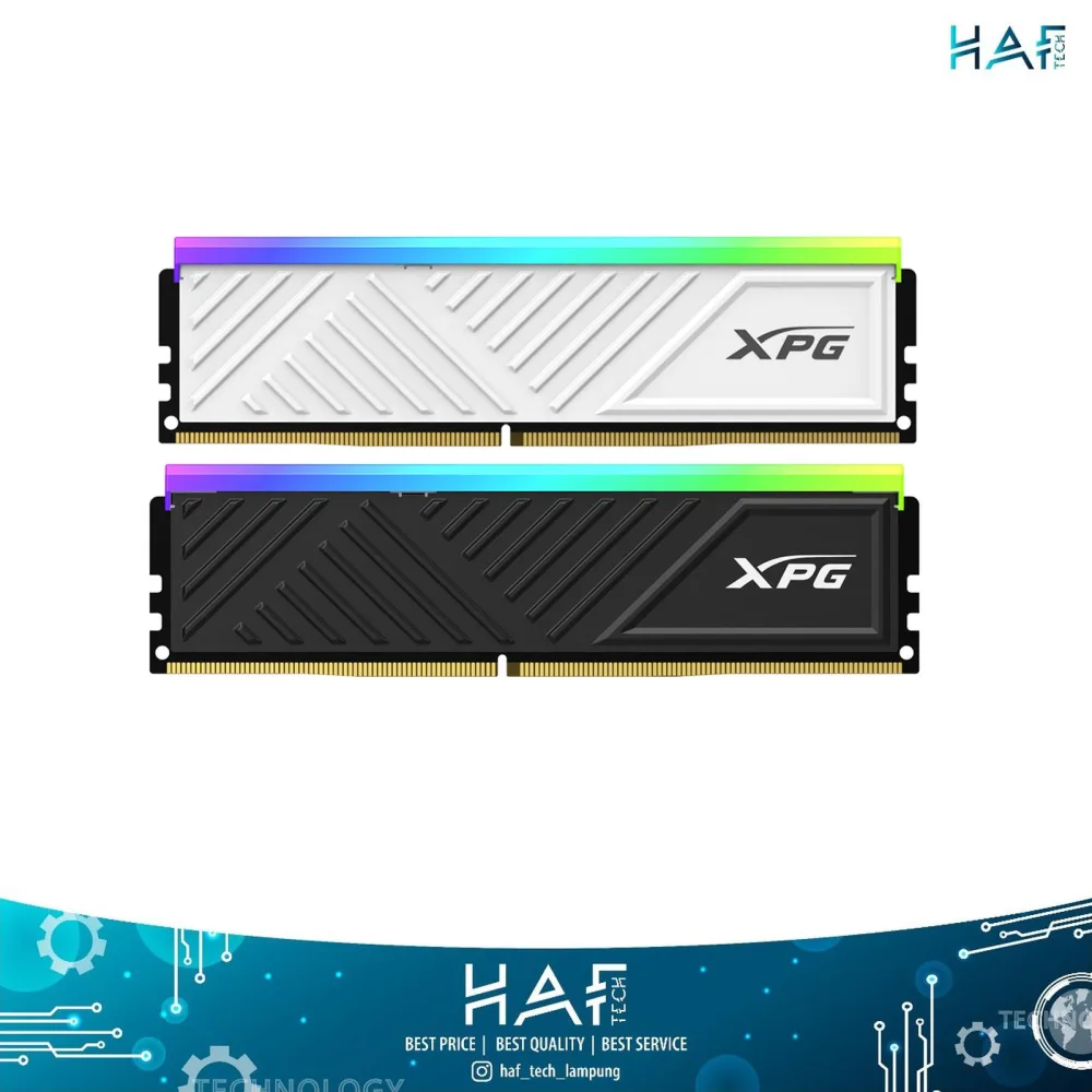 Memory ADATA SPECTRIX D35G RGB DDR4 - RGB WHITE, 16GB-3200MHZ gambar 2